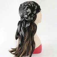 Fashion Print Silk Hairbands Scarf Women 2025 Spring New Elagant Floral Bandana Neck Kerchief Head Bands Foulard Female Scarfs - Image 4