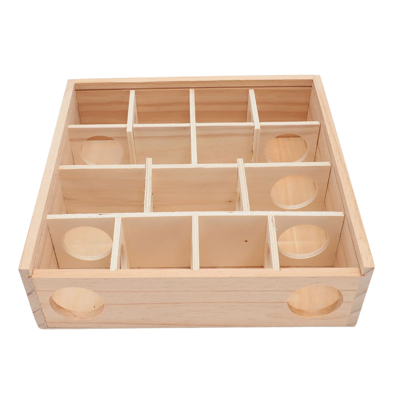 Hamster Tunnel Maze with Cover Wooden Interactive Hamster Hideout Tunnel Exploration Toy For Mice Small Gerbil Hamsters pet toys hamster toy