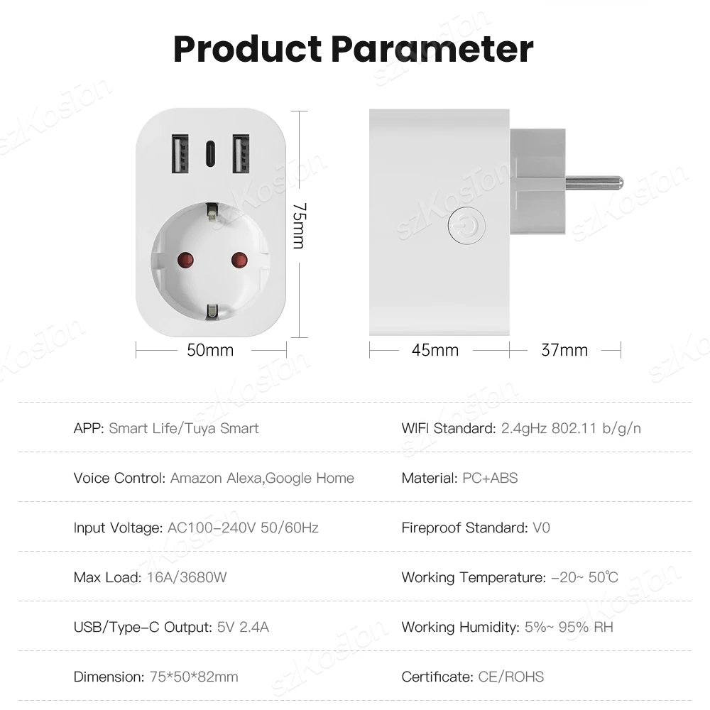   Ʈ ÷, 16A EU Ʈ , 2 USB, 1 Ÿ C ȭ ,  ǰ ÷ , ˷ ۰ ۵