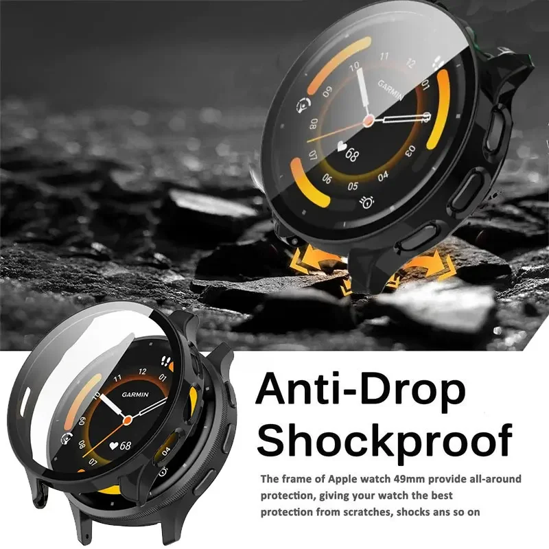 Premium Tempered Glass Screen Protector & Hard PC Protective Bumper Case - Universal Shell Accessories