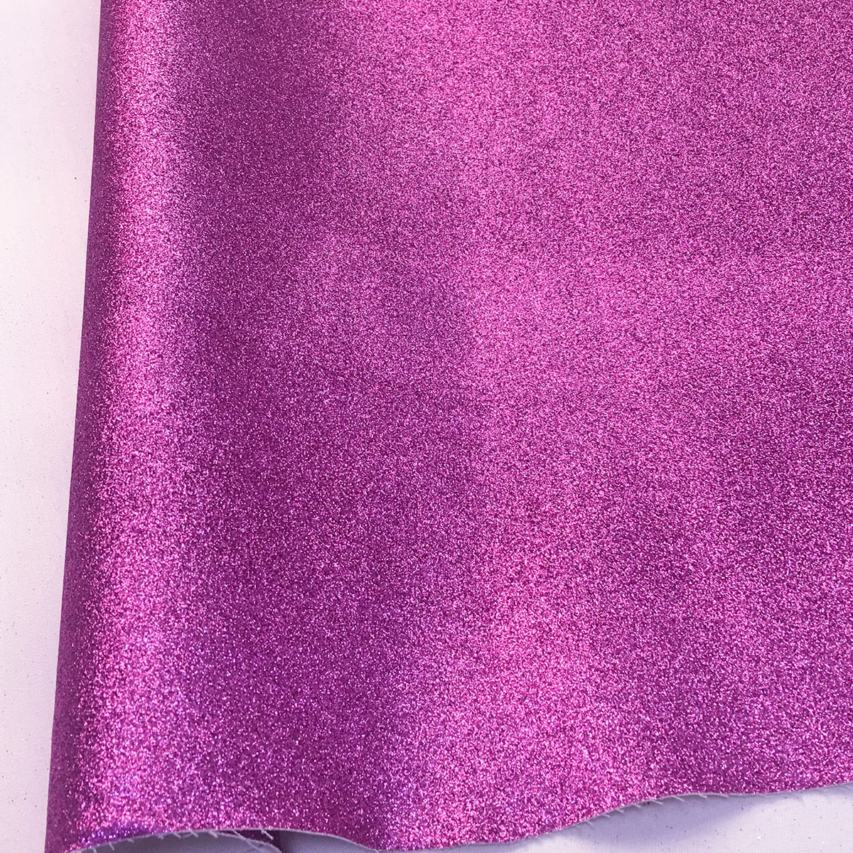 Iridescent Fine Glitter Vinyl Faux Leather Craft Fabric Roll - Sparkle Shiny Finish for DIY Projects, Bows, and Decor
