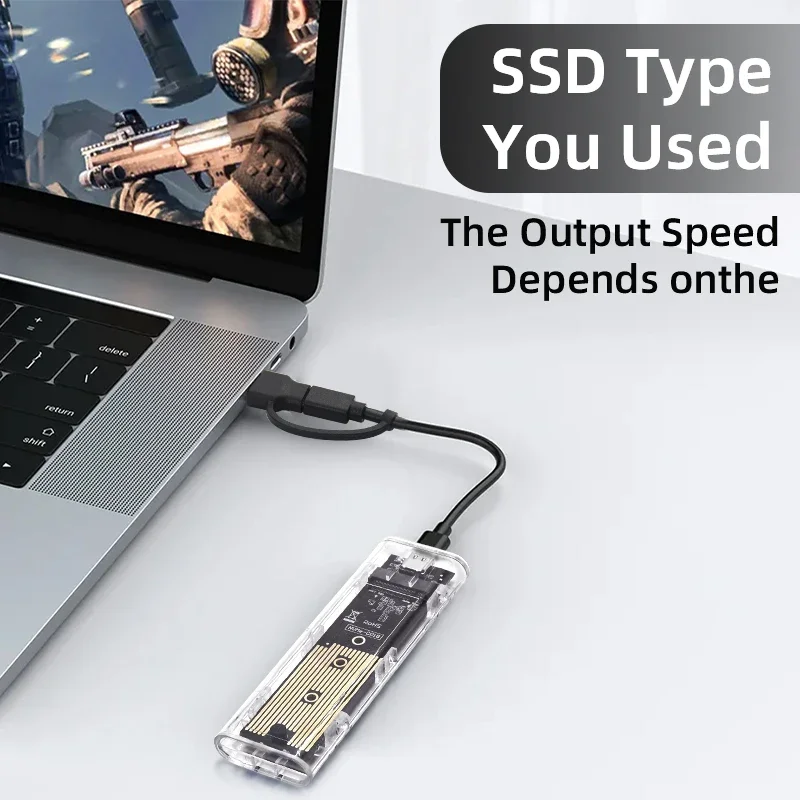   Ŭ ϵ ũ ̽, M.2 10Gbps NVME PCIe 5Gbps NGFF SATA   SSD ڽ, 2230, 2242, 2260/2280