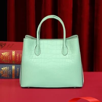 Sacs à la mode pour femmes, sacs de luxe, créations de designers, cuir de crocodile, noir/rose/marron/bleu/violet/kaki/blanc, sacs à main pour femmes. 1