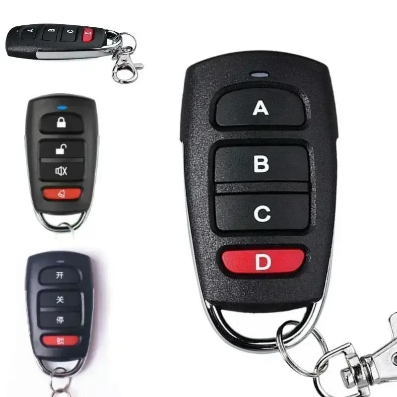 10/5pcs ABCD / Lock Unlock 4Button 433MHz Metal Push Button Remote Control Transmitter Universal 4 Buttons Garage Door Opener - Image 4