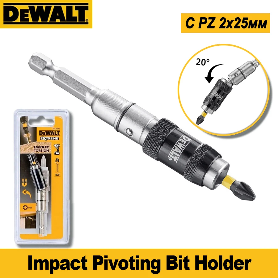 DEWALT Impact Pivoting Bit Holder Power Tool Accessories Driver