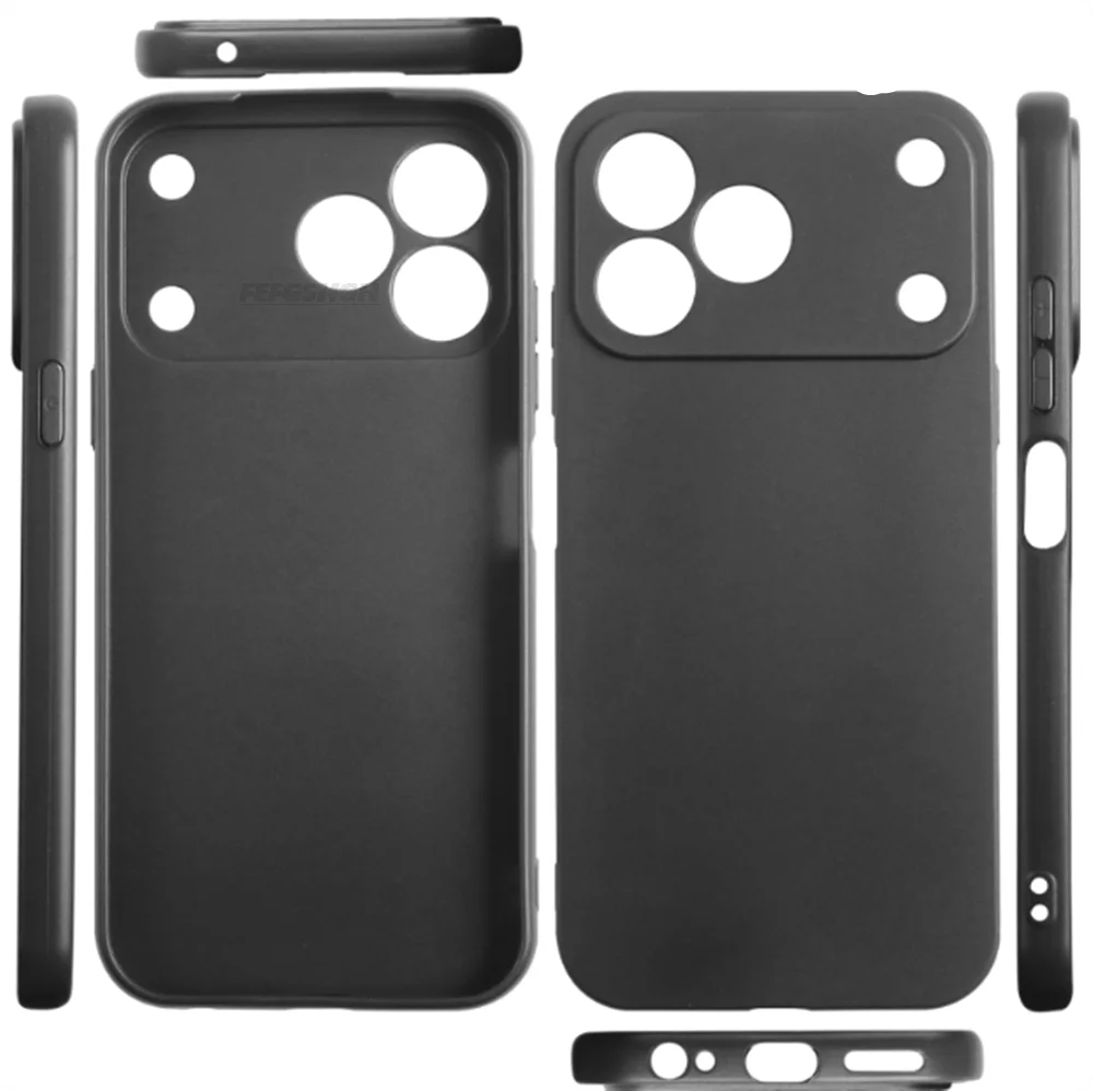 High Back Finger Ring Soft TPU Silicone Case - Elegant Design Phone Cover