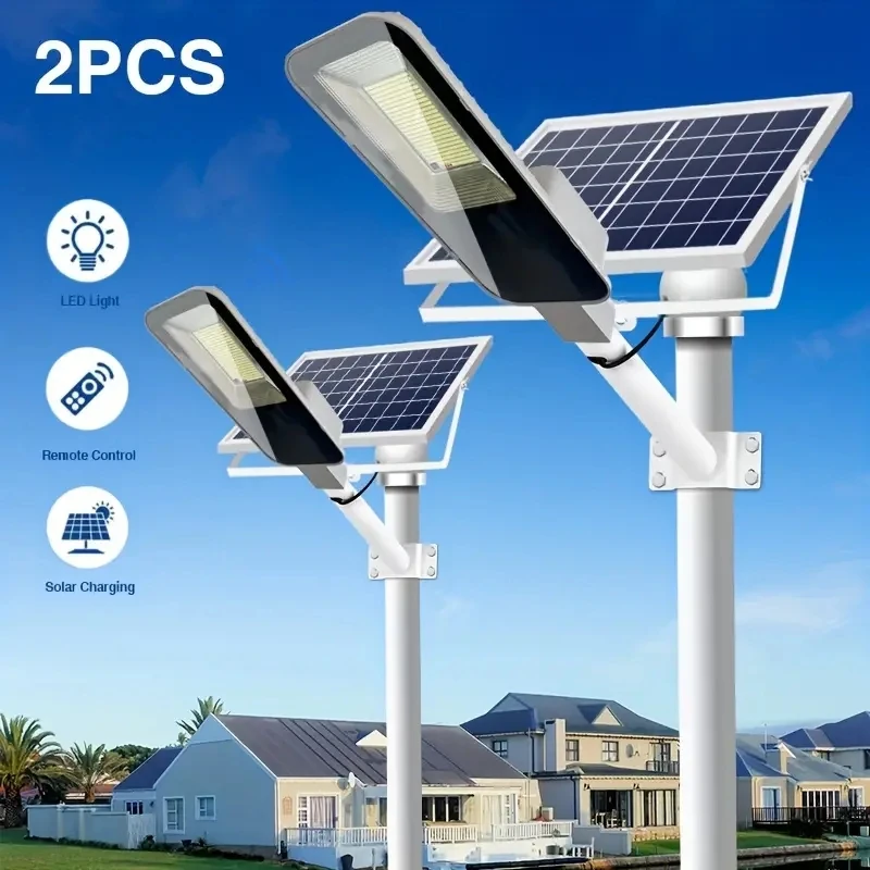 Powerful Solar Light Outdoor Solar Street Light 6000mah Waterproof ...