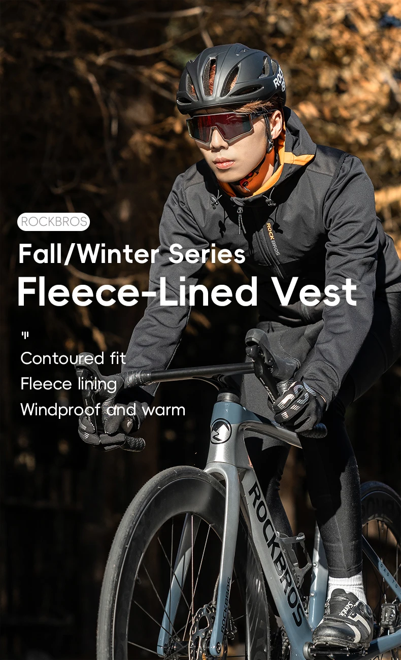 windproof cycling vest front view
