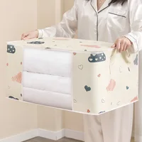 Hot Selling 3Pcs Thick Cotton Quilt Bag Waterproof Closet Wardrobe Organizer Quilt Clothes Storage Bag Storage Bags With Zipper 2