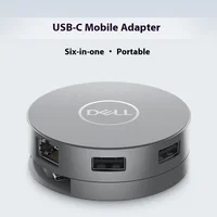 USB-C Mobile Adapter 4K Display Port Gigabit Ethernet For Dell DA305 Docking StationJL1 2
