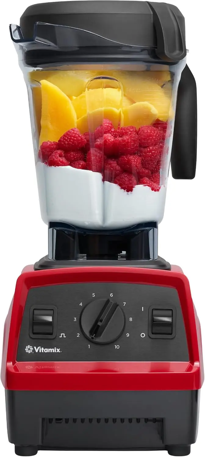 Explorian Blender, Professional-Grade, 64 oz. Low-Profile Container, Red (Renewed Premium) 2