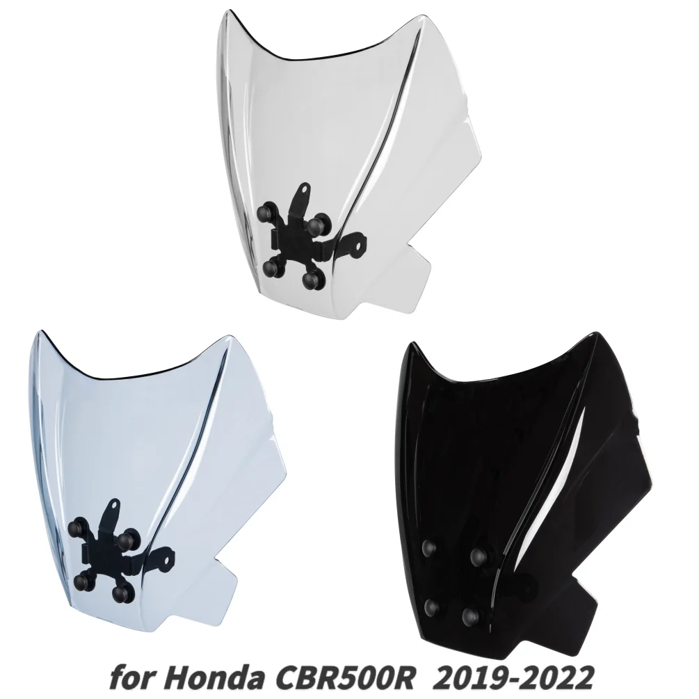 

Motorcycle Windshield Windscreen for Honda CB650R CB 650R 2019 2020 2021 Protection Wind Deflector Shield Screen with Bracket