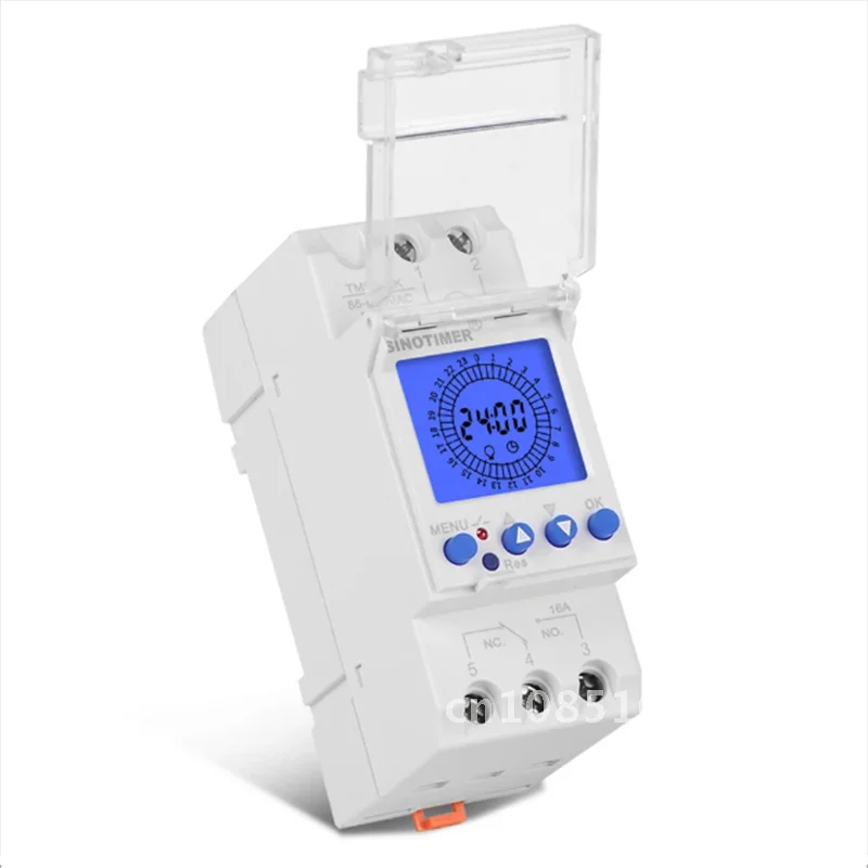 

Digital Industrial Timer Controller with Large LCD Display, 24hrs Countdown Switch Relay16A 30A Backlight Analogue Timer 85-265