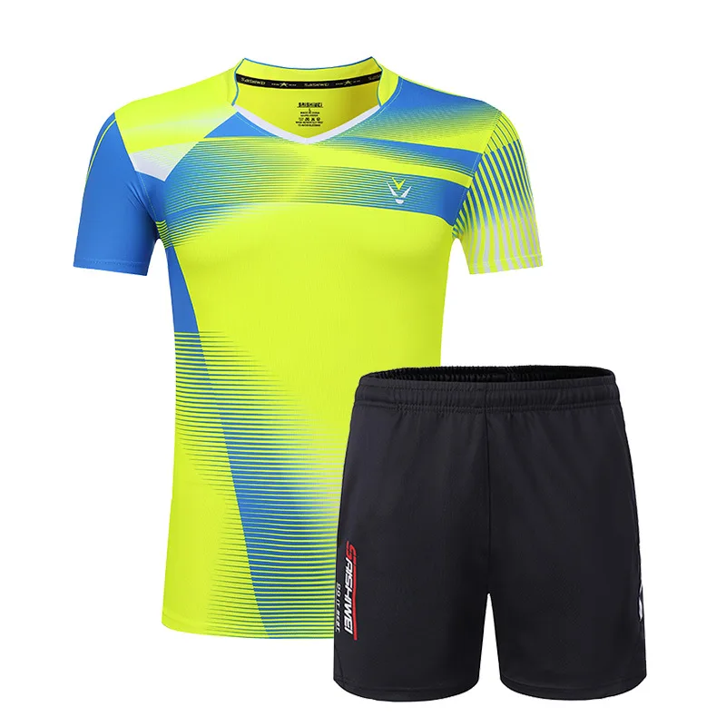 Tennis clothes badminton sport shirt,pingpong Tshirt,huttlecock jerseys sportswear tracksuit Men/Women shirt + shorts 3867