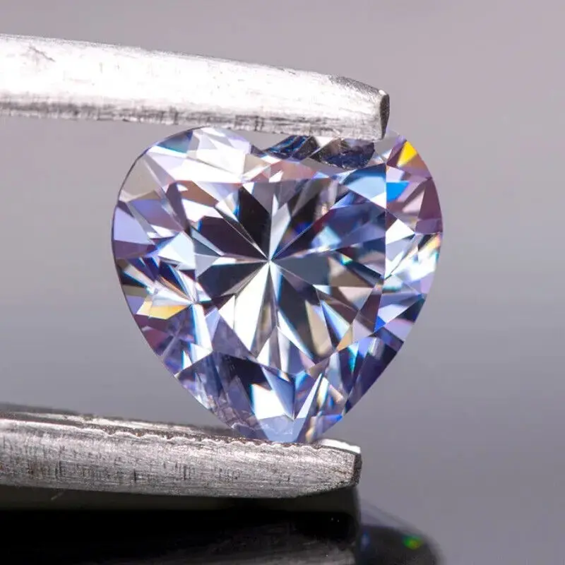 Wholesale Lavender Color Moissanites Stones With GRA Certificate 0.5-4ct VVS1 For DIY Jewelry Accessories Make Free shipping
