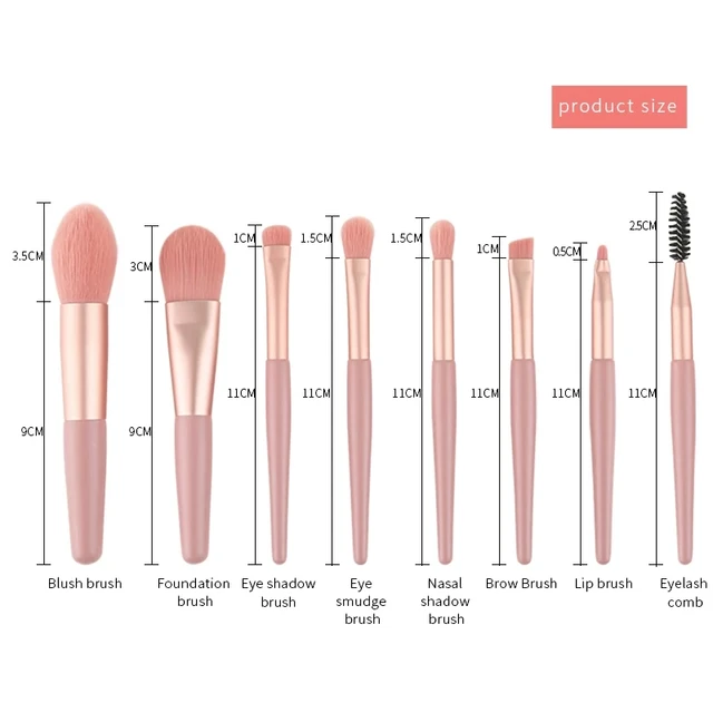 8Pcs Professional Makeup Brushes 5