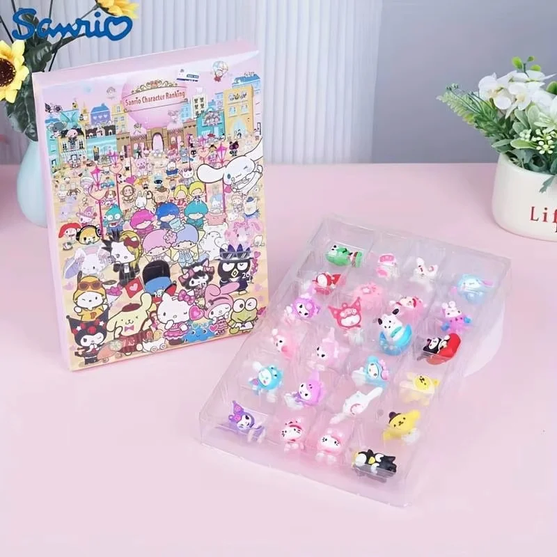 Miniso Sanrio Christmas Advent Calendar Anime Figure Models Juguetes Advent Surprise Toys Children Navidad Gift