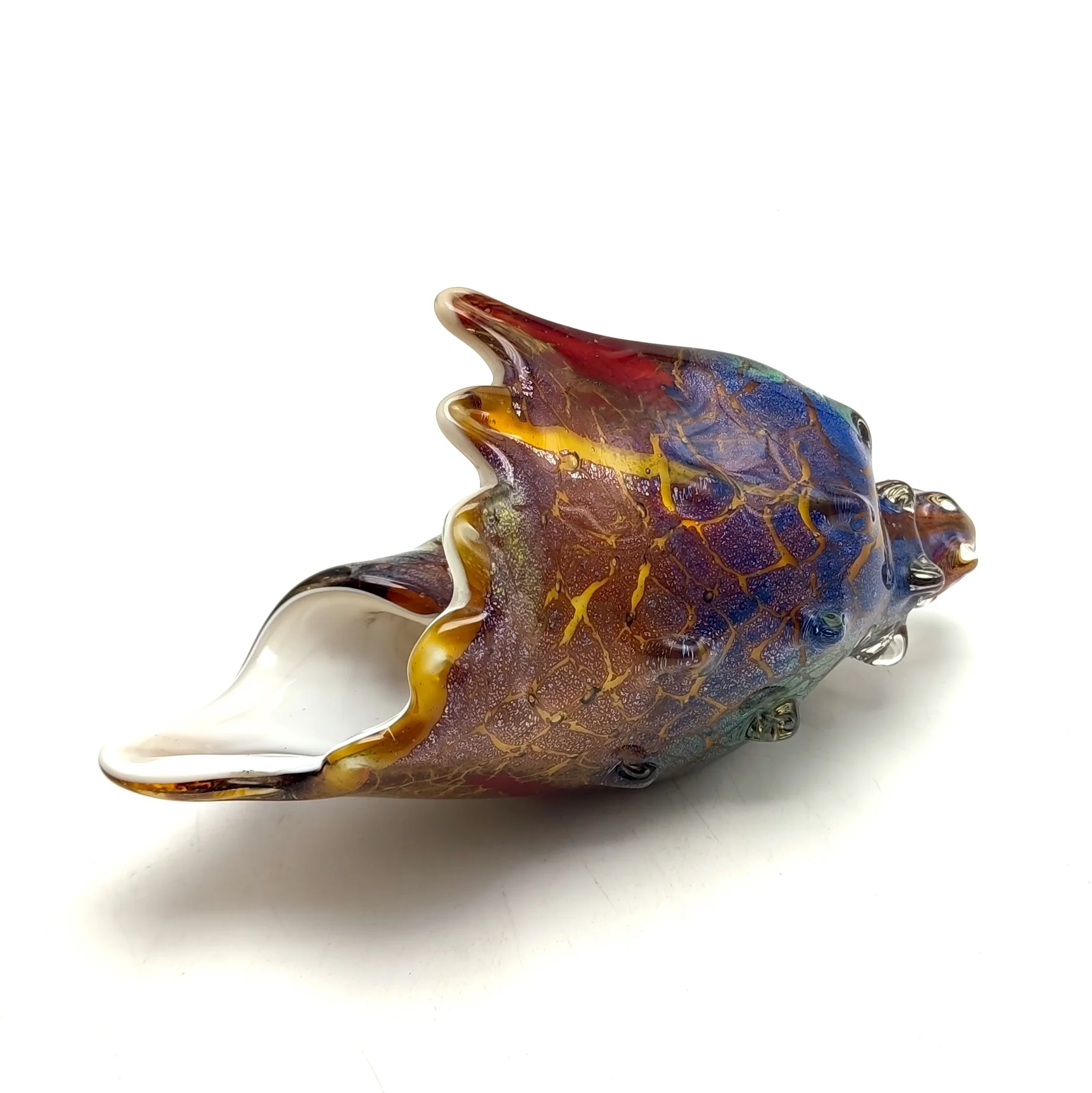 

Hand Blown Seashell Home Decor Handmade Glass Art Glass Conch shape