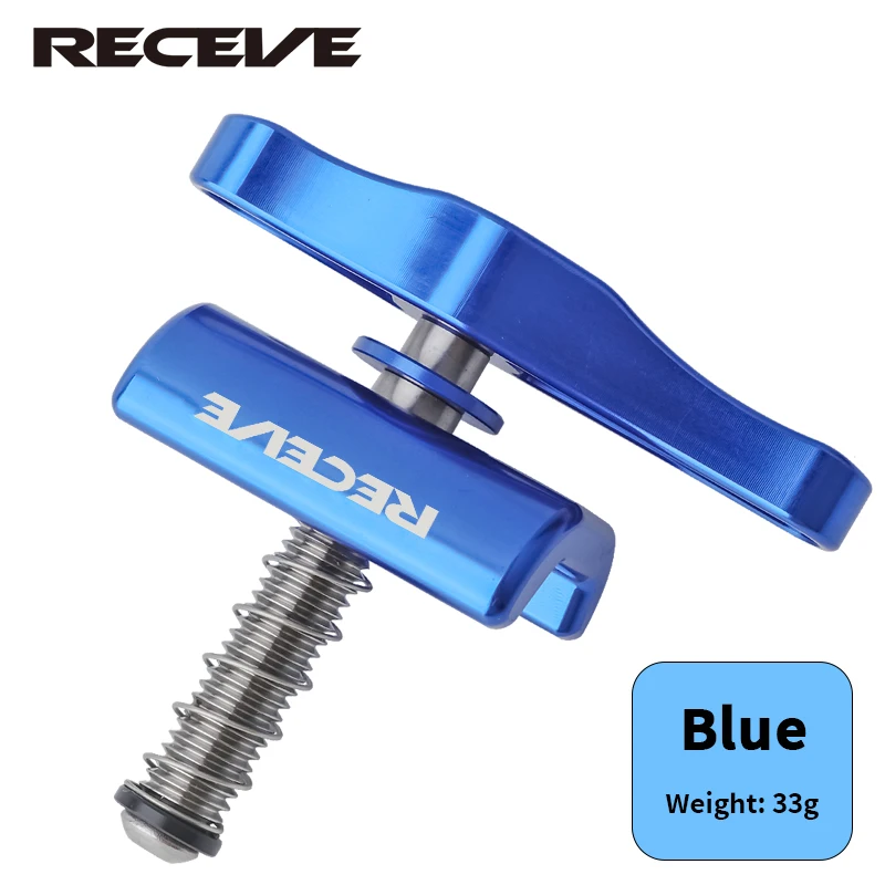 Folding Bike Titanium Alloy Handle Hinge Clamp Kit with C Buckle Knob