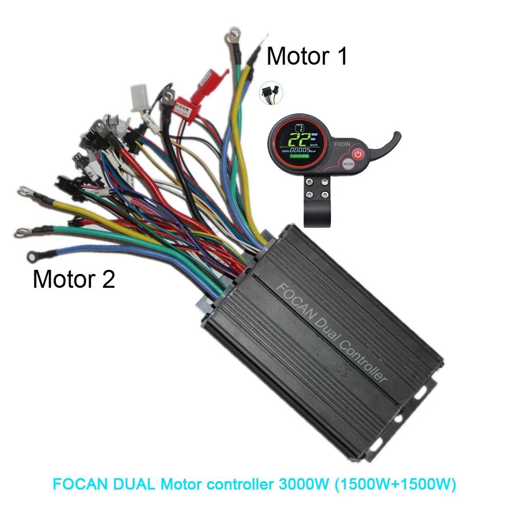 

Dual Drive Motor Controller Double Two 2 pcs brushless speed driver For E-Bike Scooter FC-100 36V 48V 60V 72V 1000W 1500W 3000W