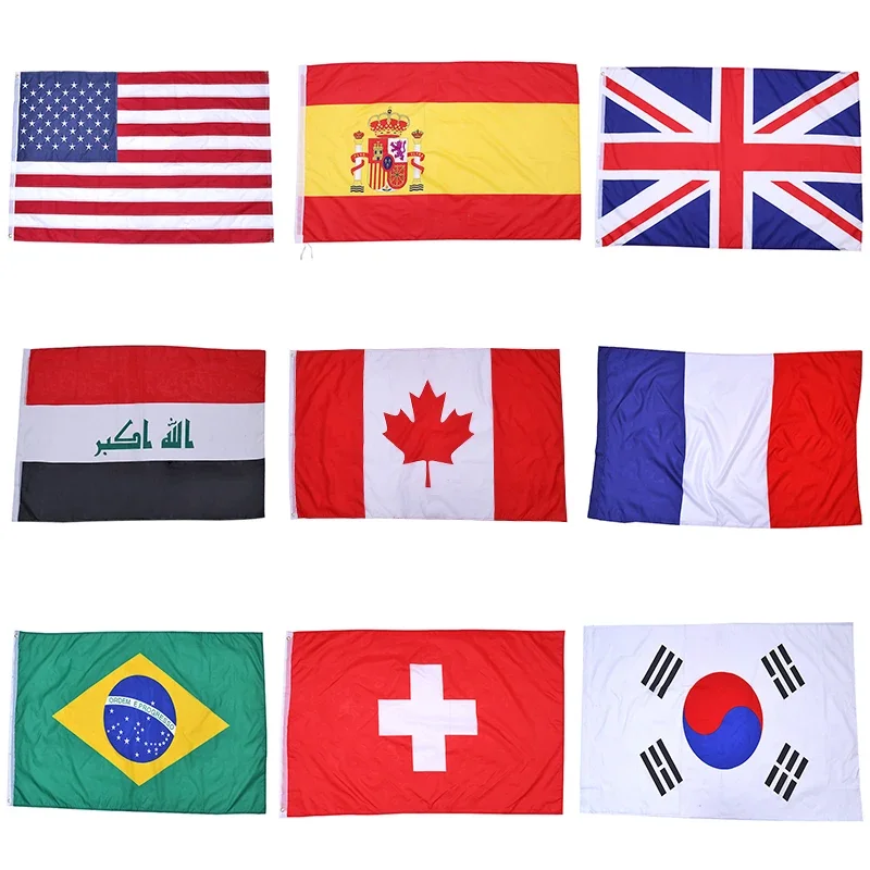 National Flags 90*150cm Polyester Decorative For Celebration