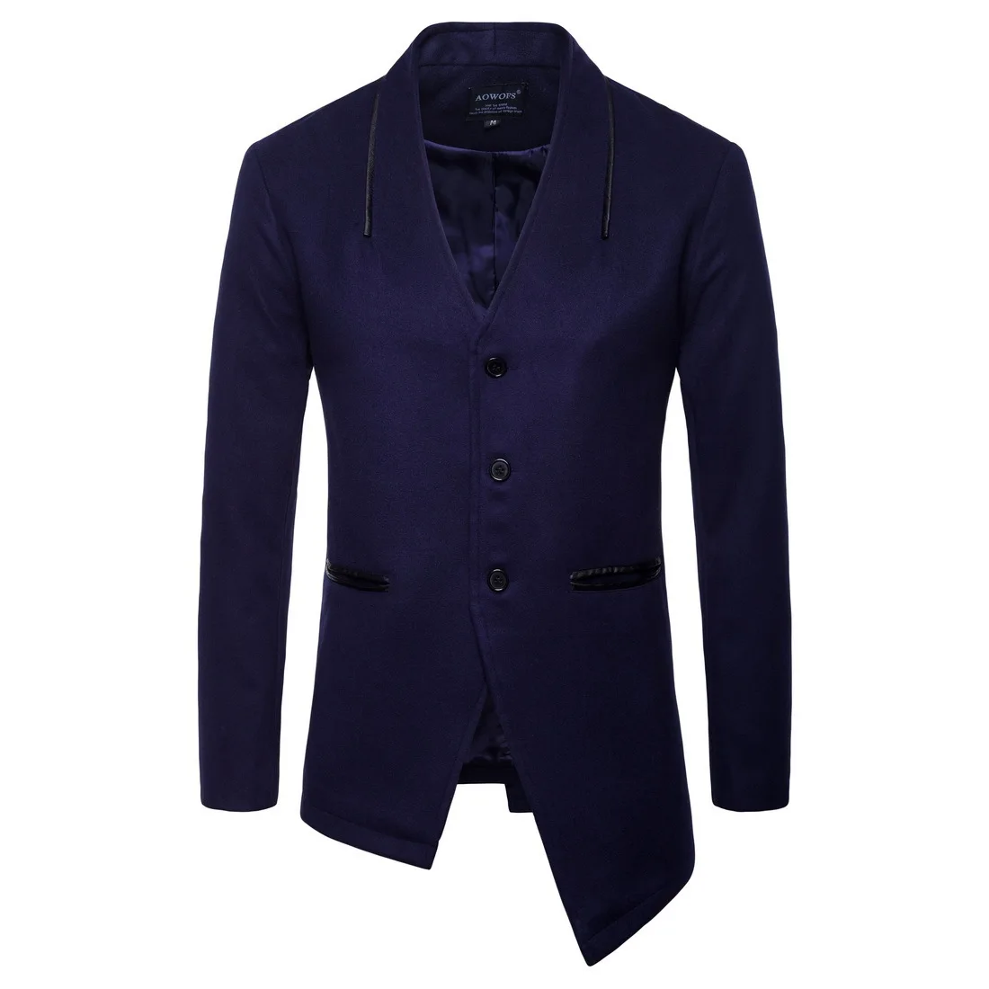 

Winter Men's Wool Jackets Winter Irregular Bottom Wool Jackets Winter Wool Coat Men