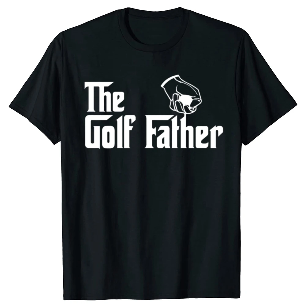Lustige The Golf Father T-Shirts im Sommerstil, grafische Baumwolle, Streetwear, kurzärmelig, Disc-Golf-Geschenke, T-Shirt für Herren