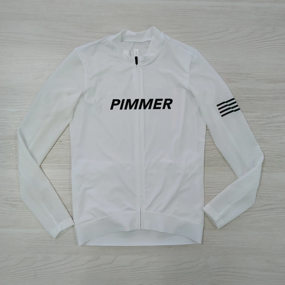 PIMMER 2025 New Summer Long sleeve Men's Cycling Jersey Road Bike Mountain Bike Breathable Tight Sweatshirt Ropa de ciclismo 5