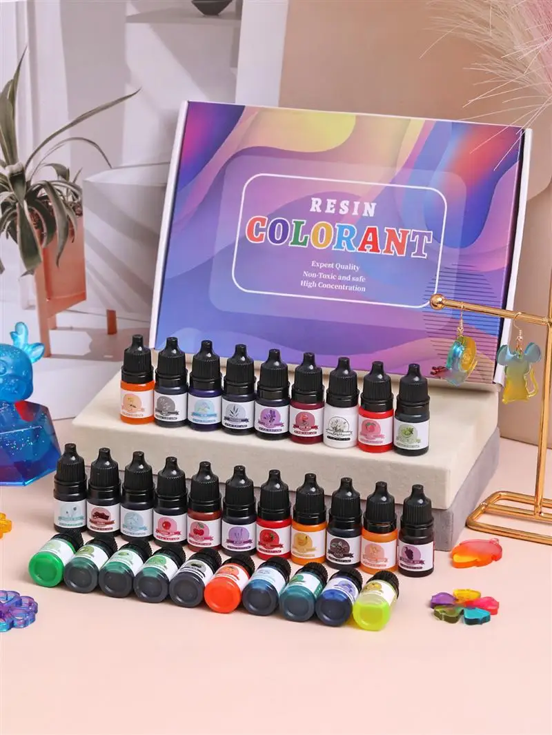 24/30colour Candle Dyes Pigment Set Colorant Pigment DIY Candle Mold Soybean 5/10MLColoring Handmade Crafts Resin