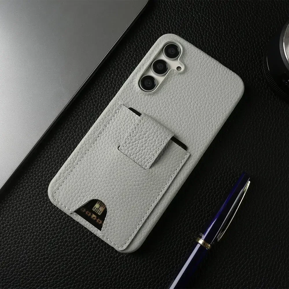 Premium Genuine Leather Card Holder Phone Case Cover