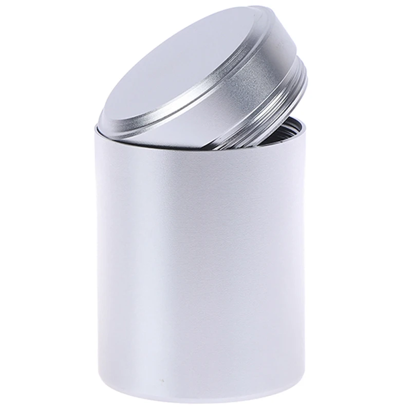 1x Airtight Container Aluminum Herb Stash Metal Sealed Can Tea Jar