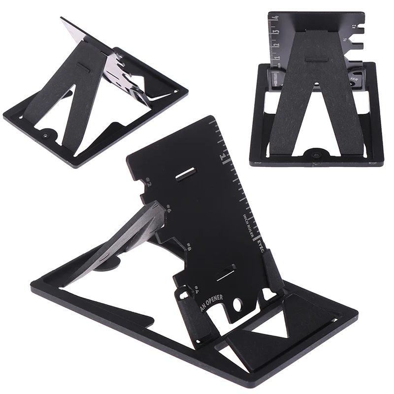 

1Pc Folding Mobile Phone Bracket Mini EDC Card Bottle Opener Screwdriver Wrench