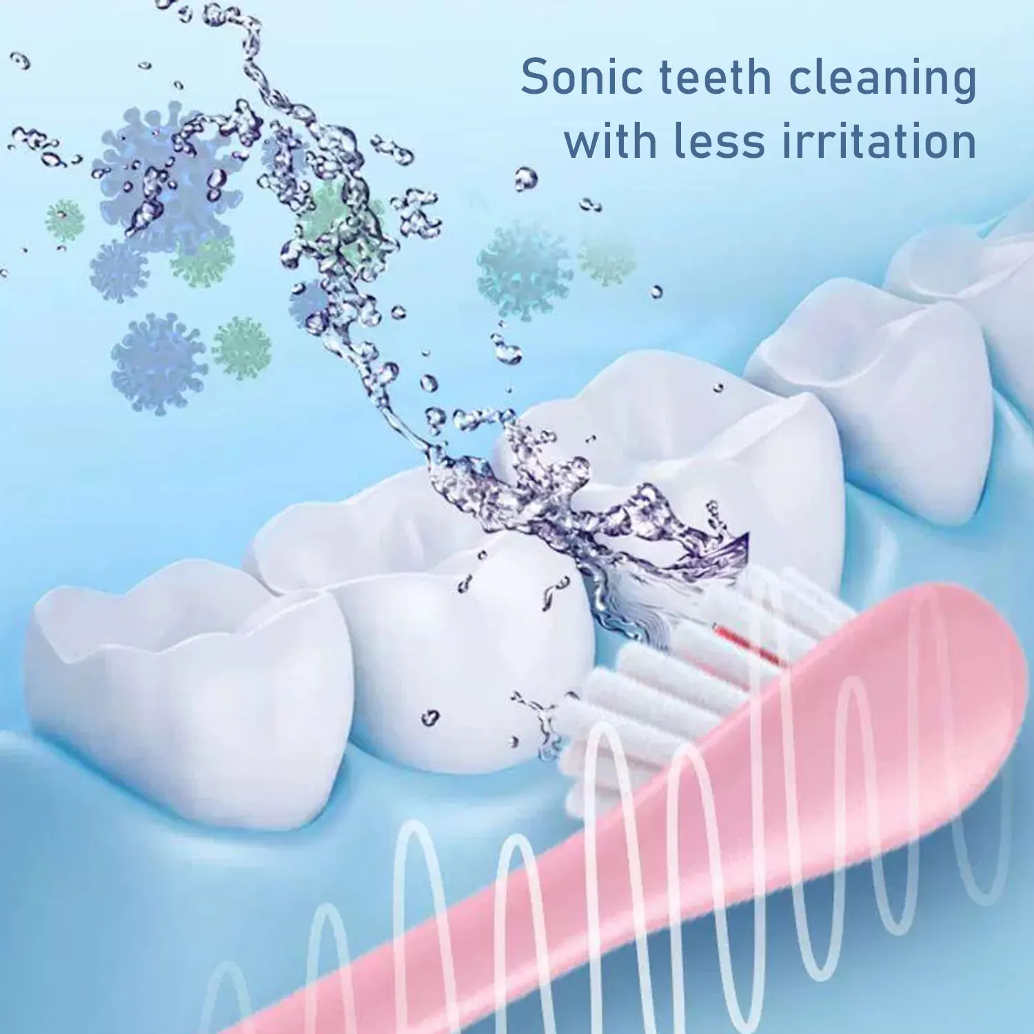 3pcs Automatic Ultrasonic Electric Toothbrush Creative Cartoon Pattern Electric Toothbrush Toiletries for 3-12 Children