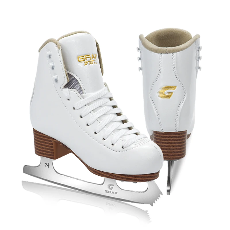 Graf 1Pair Ice Figure Skates Comfortable With Ice Blade Men Women