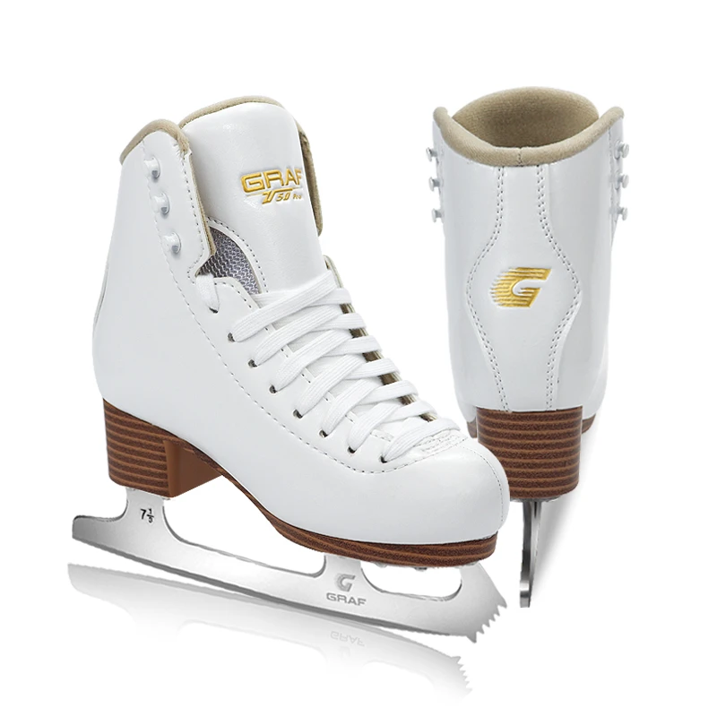Graf patines de figura de hielo para hombre y mujer, zapatos de patinaje cómodos con cuchilla de hielo, U50pro, a prueba de agua, para principiantes, 1 par| | AliExpress