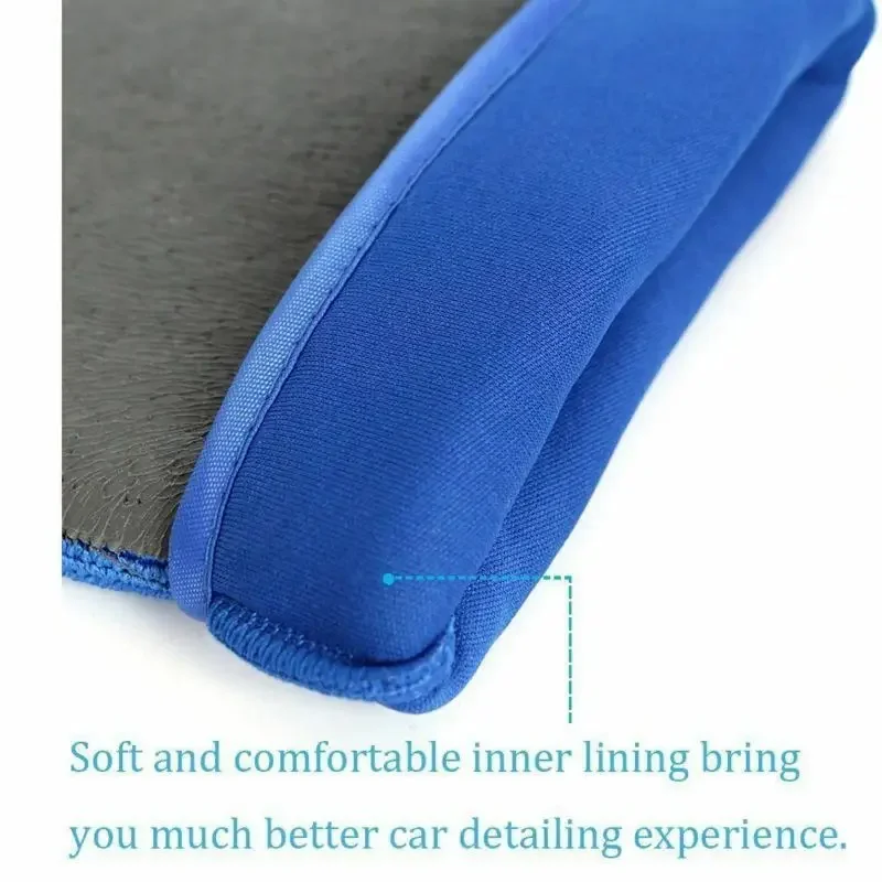 Mitt Car Wash Gloves Reusable 1* Clay Bar Polish Premium 5.5*8.7" Automotive Blue Care Clay Convenient Durable