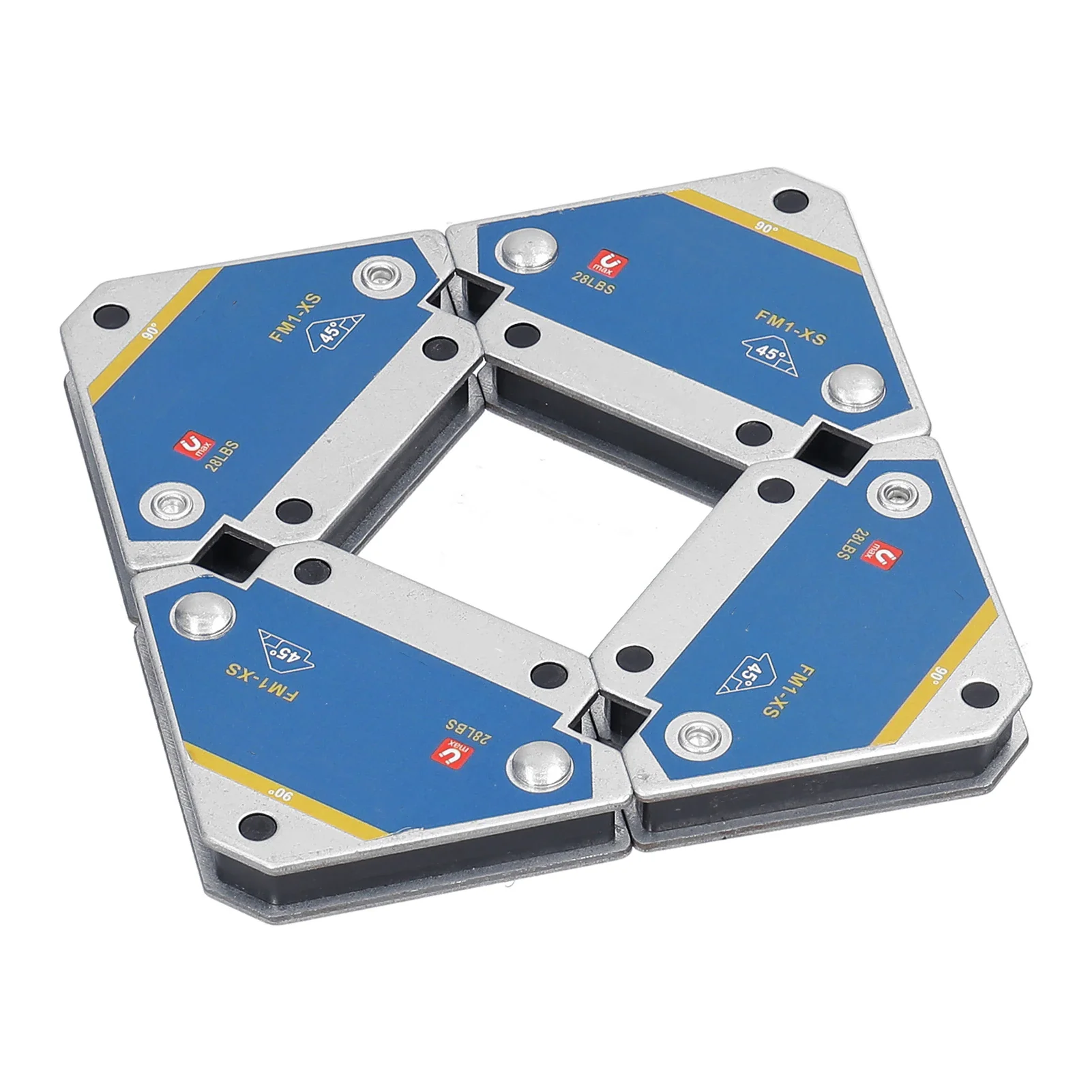 4pcs Magnetic Welding Fixer 45&deg; 90&deg; 135&deg; Multi-angle Magnet Weld Positioner Ferrite Auxiliary Locator Tools magnetic welding holders