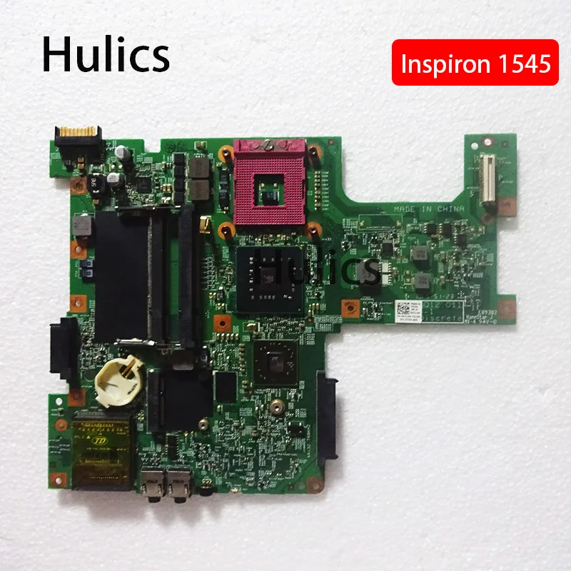 

Hulics Used CN-0H314N Laptop Motherboard For DELL Inspiron 1545 HD4570M PM45 Notebook Mainboard 09224-1 48.4AQ12.011 0H314N