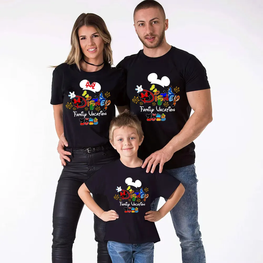 2025 Disney Family Vacation Father Mother-kids Family Matching Outfits Funny Disneyland Family Look 4
