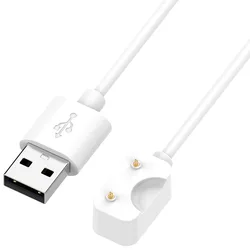 Magnetic USB Charging Cable for Samsung Galaxy Fit 3 - 3.3FT/100cm (White) (WHITE)
