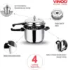 Pressure Cooker Stainless Steel – Outer Lid - 10 Liter – Induction Base Cooker 4