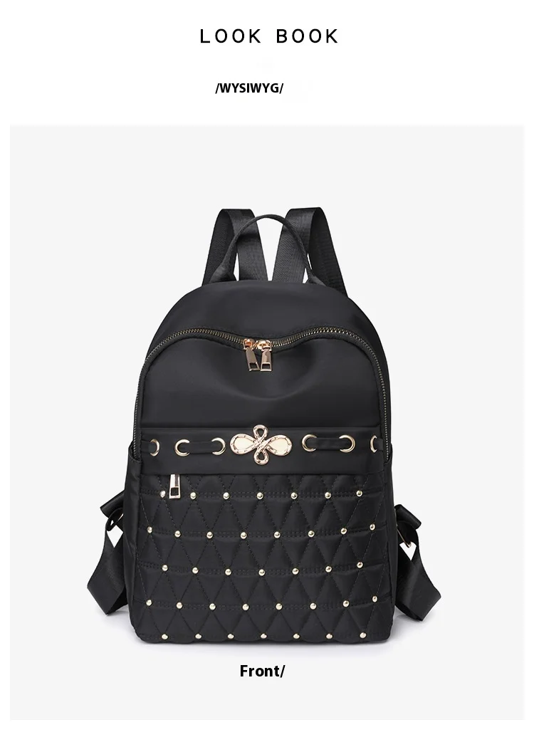 2024 New Oxford Cloth Backpack For Women Fashionable And Versatile Large Capacity Women's Leisure Travel Backpack_voghion.com