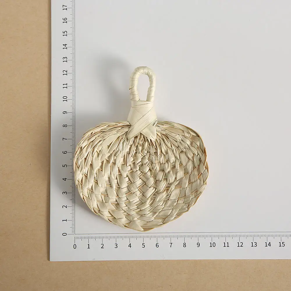 Eco-Friendly Heart-Shaped Straw Fan for Sustainable Living Enthusiasts and Cultural Gift Lovers
