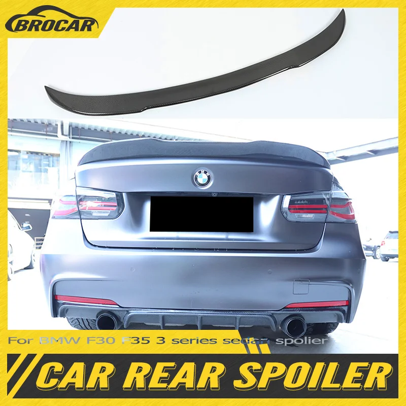 

For BMW F30 F35 3 series sedan spolier 2013 2014 2015-2018 CS style FRP/real carbon fiber spoiler car trunk spoiler car tuning