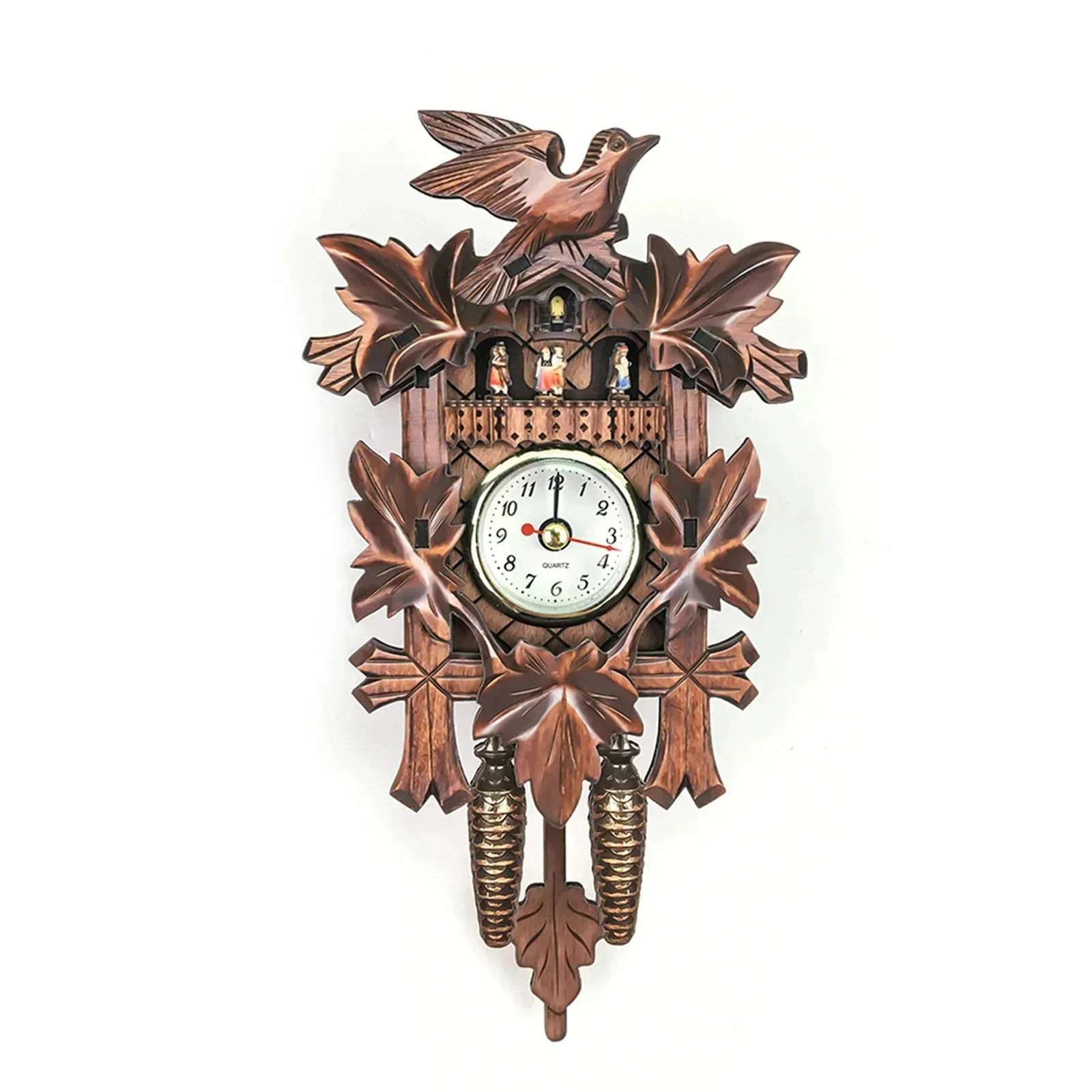 Wooden Hanging Wall Clock Bird Alarm Clock Cuckoo Clocks For Home Decoration Quartz Watch Decorative Home Decor - 5