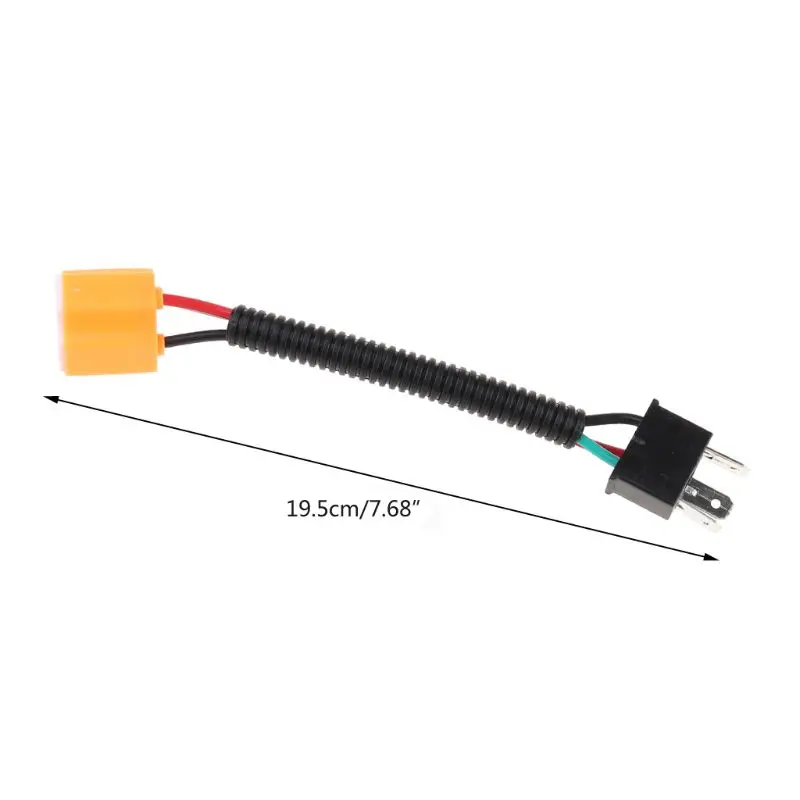 

2Pcs Vehicle Headlight Connector 9003 Ceramic Wire Harness Plug Cable