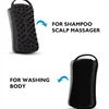 2 In 1 Silicone Shower Brush Scrubber Soft Silicone Scalp Massager Shampoo Brush Double-Sided Body Brush Foam Skin Clean Tool 4