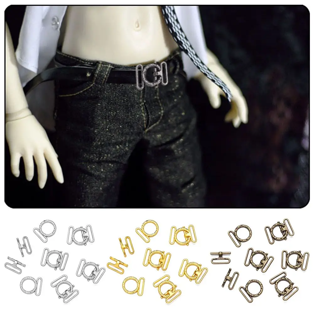 

10Pcs Newest 8mm Tri-glide Buckle High Quality Belt Buttons Mini Ultra-small DIY Doll Buckles Stuffed Toys Doll Bags Accessories