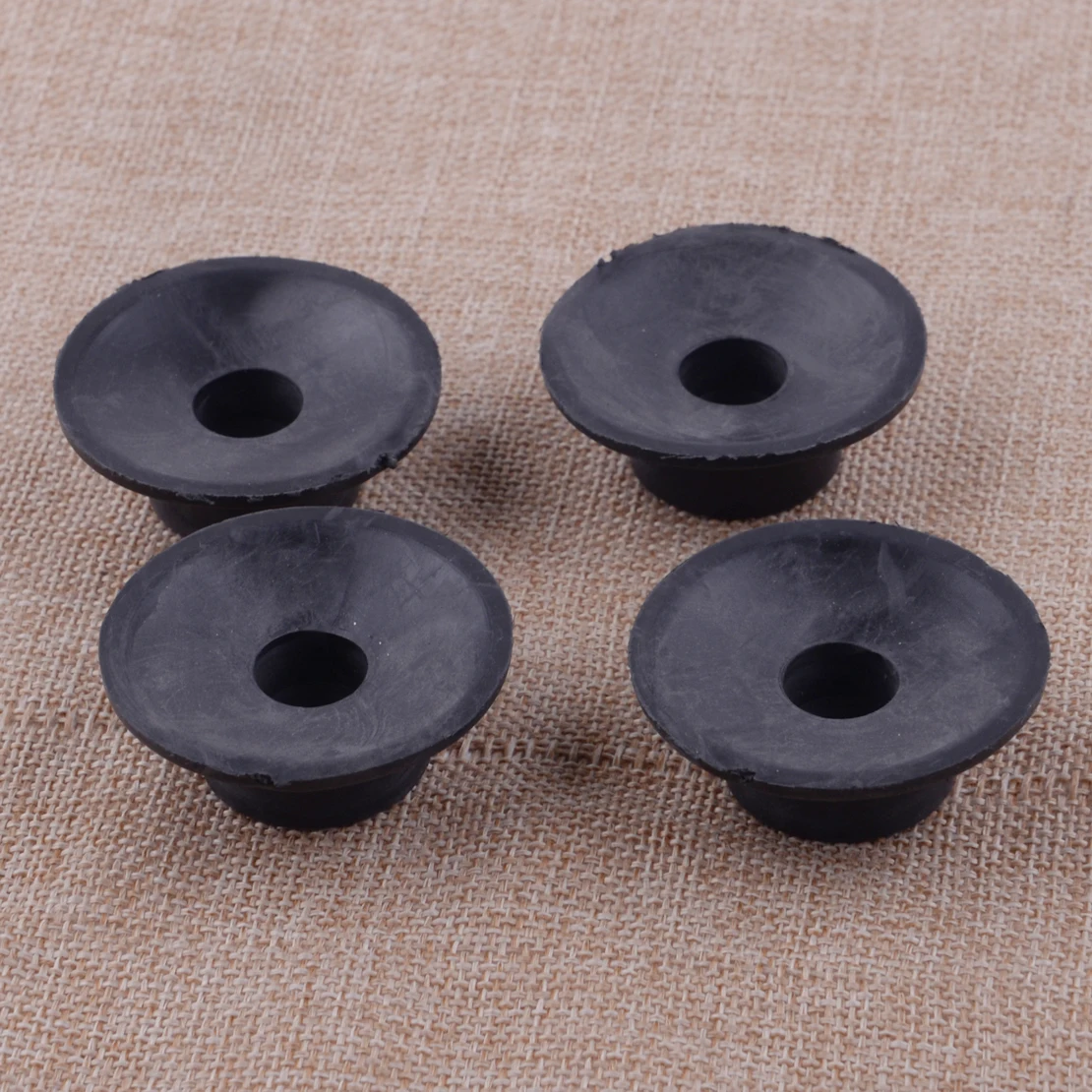 4pcs 48mmx18mm Black Rubber Pad Replacement Foot Pads Vibration Isolator For Air Compressors rubber vibration isolator