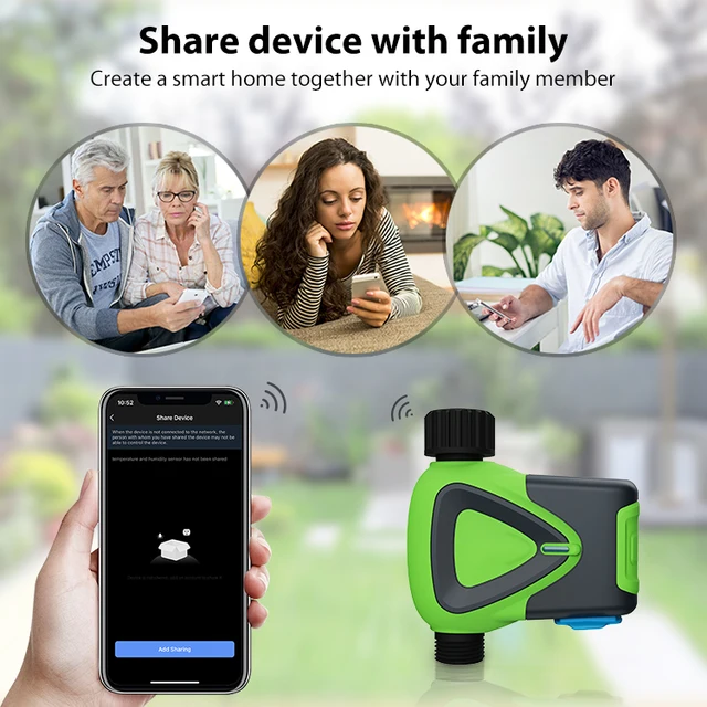 2025 Tuya WiFi Smart Sprinkler Timer Hose Timer 1 Outlet Irrigation Hose Timer Waterproof Smart Watering  for Lawns APP Remote 5